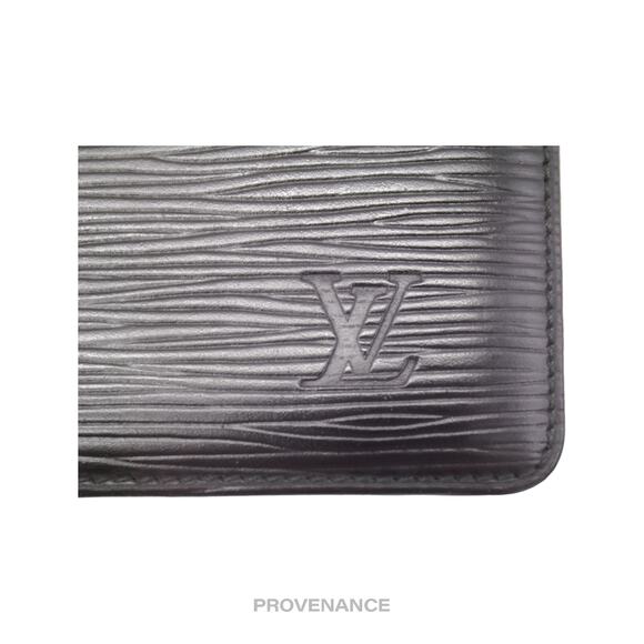 🔴 Louis Vuitton MALLETIER Card Holder Wallet - Black Epi - Picture 6 of 7